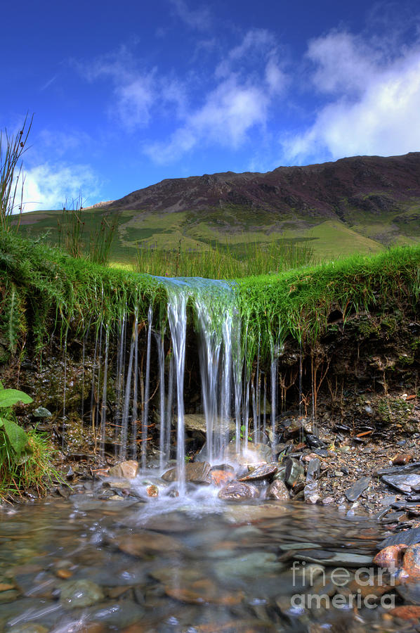 Waterfall In Miniature, Lake District Photograph by Tom Holmes Photography