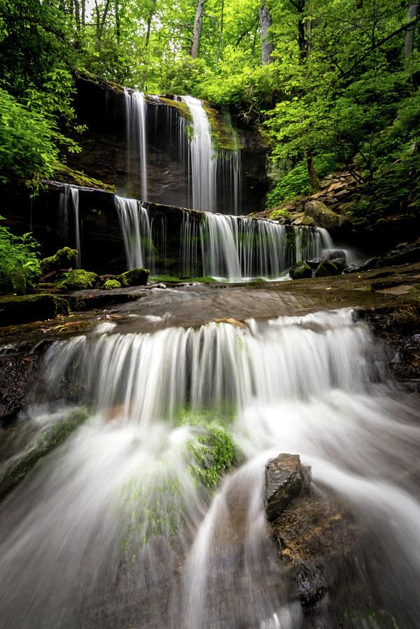 Waterfall in the Blue Ridge Mountains Photograph by Serge Skiba