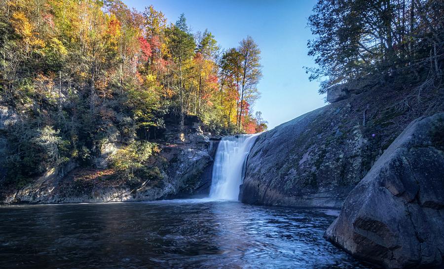 Waterfall in the Fall Photograph by Lisa Soots