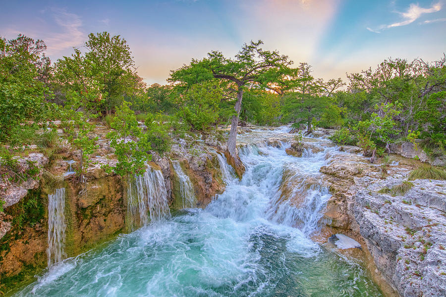 Waterfall in the Texas Hill Country 21 Photograph by Rob Greebon - Fine ...