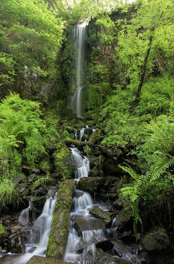 Waterfall, Melincourt, South Wales, UK Photograph by Sarah Howard