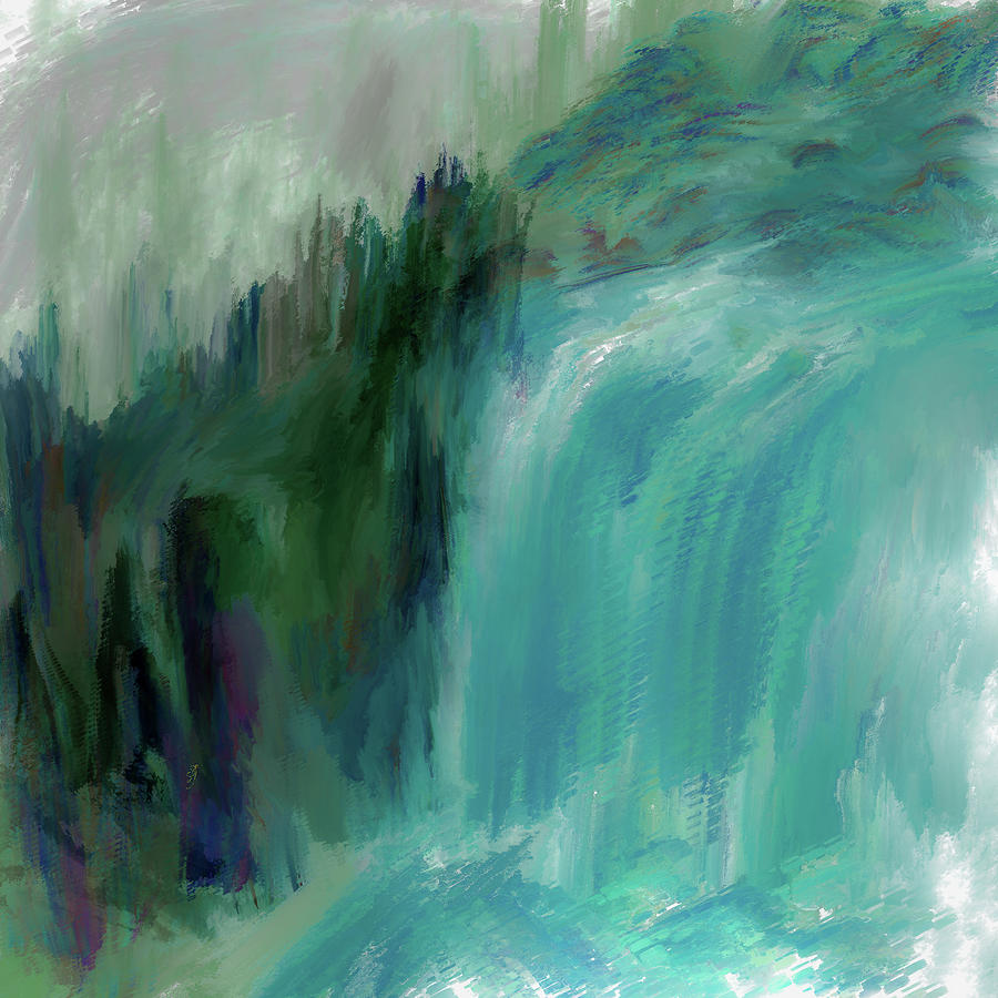 Waterfall Oct -20 #k3 Digital Art by Leif Sohlman