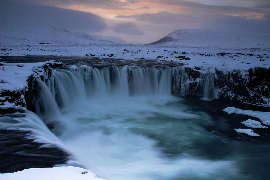 North Of Eden - Godafoss Waterfall, Iceland Photograph by Earth And Spirit