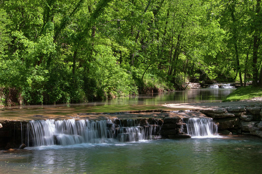 Waterfall on Dogwood Creek Photograph by Steve Stuller