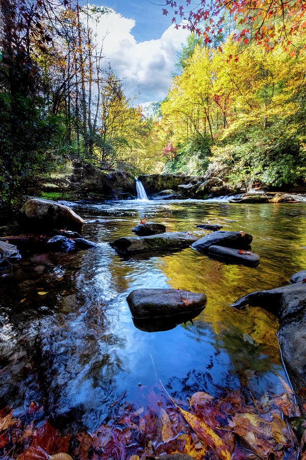 Waterfall Pools Smoky Mountains Photograph by Debra and Dave Vanderlaan