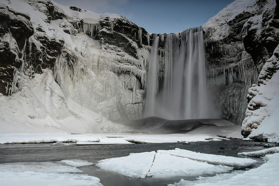 Waterfall Skogafoss in Iceland Photograph by Marjolein Van Middelkoop
