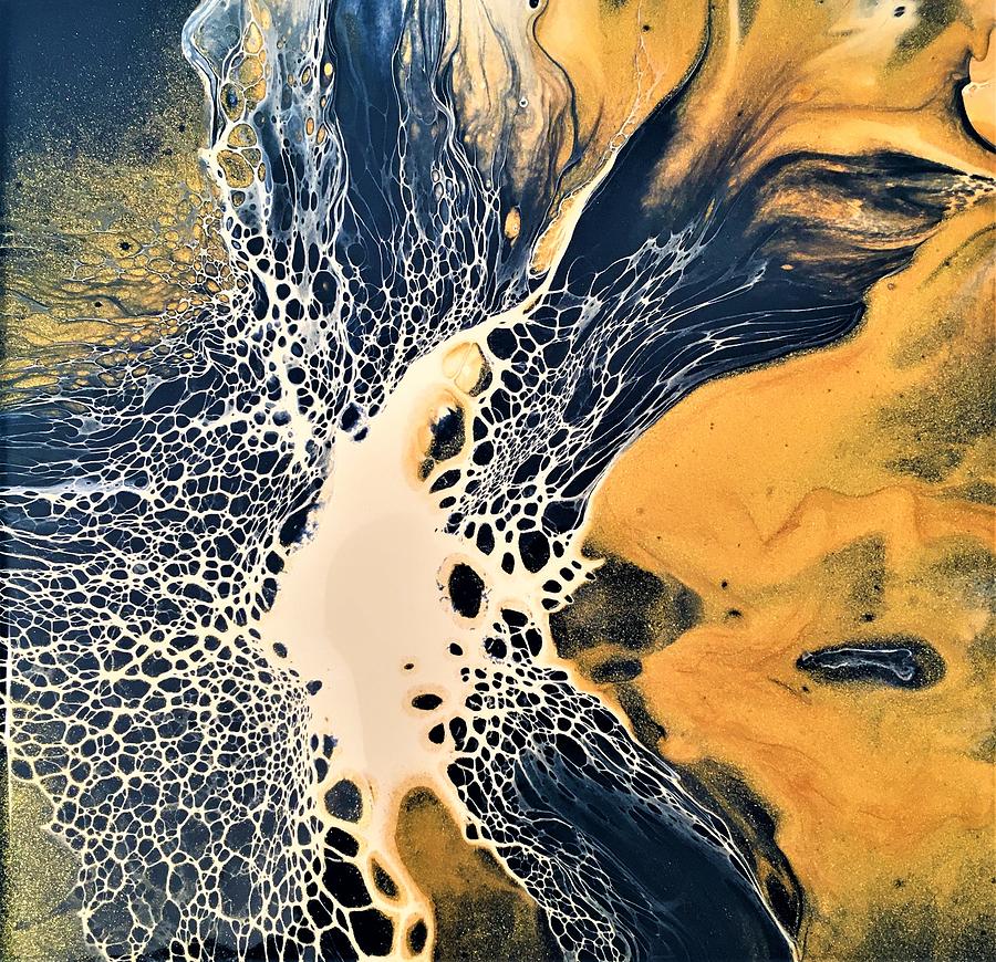 Waterfall Painting by Soraya Silvestri