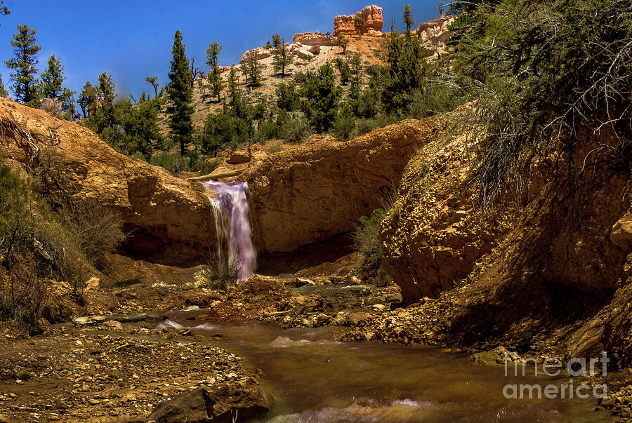 Waterfall Southern Utah Photograph by Robert Bales