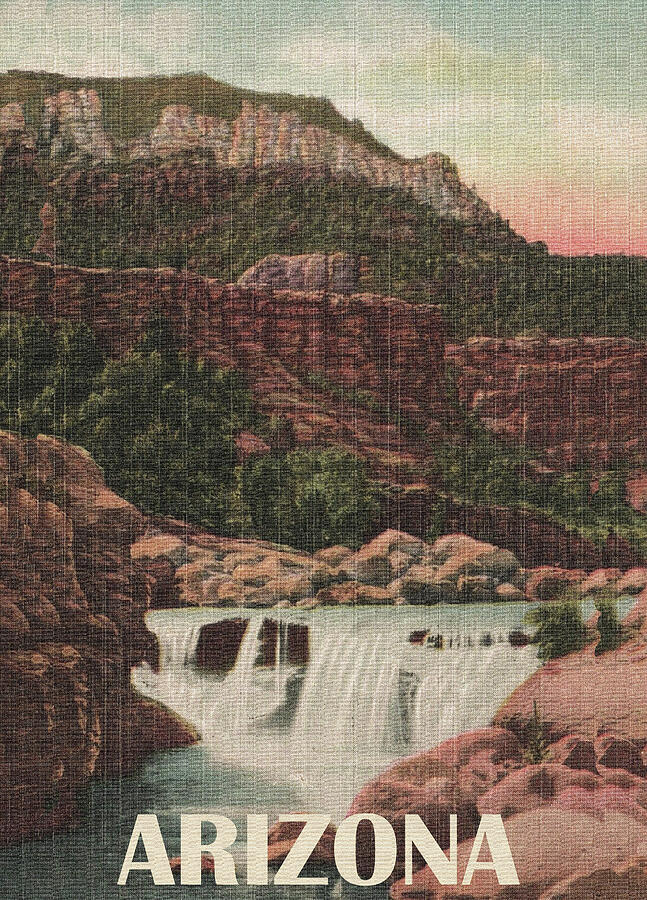 Landmark Photograph - Waterfalls, Arizona Photo by Long Shot