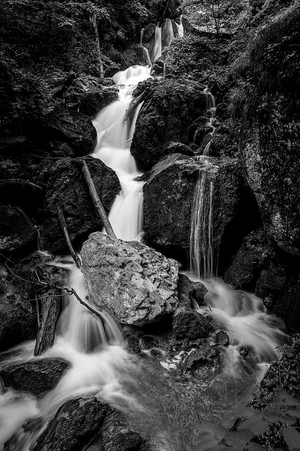 Waterfalls in Black and White  Photograph by Andrew Matwijec
