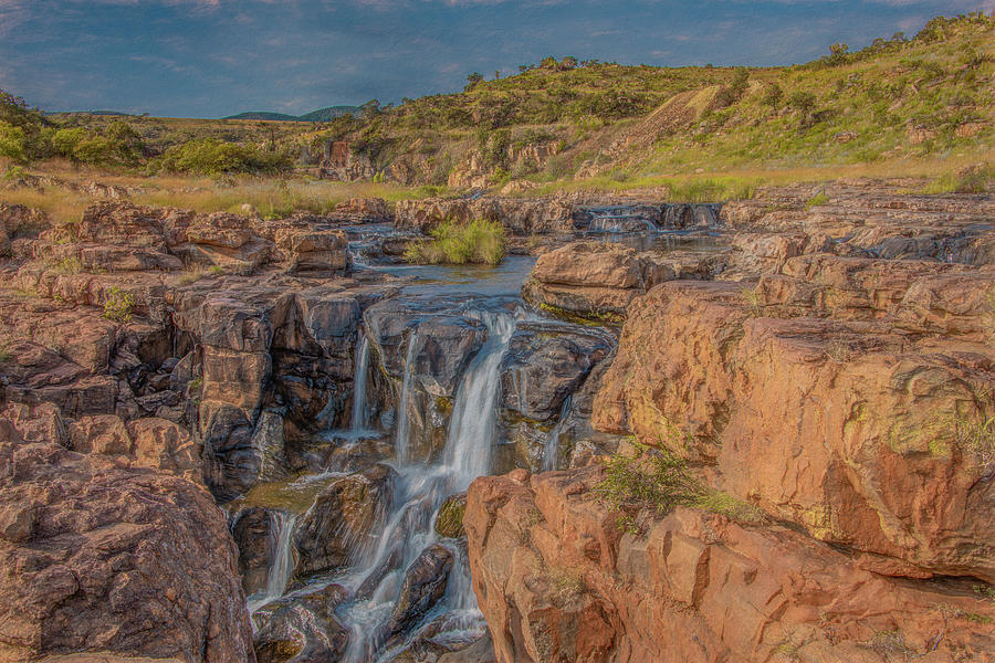 Waterfalls of Bourkes Luck Potholes, South Africa Photograph by Marcy Wielfaert