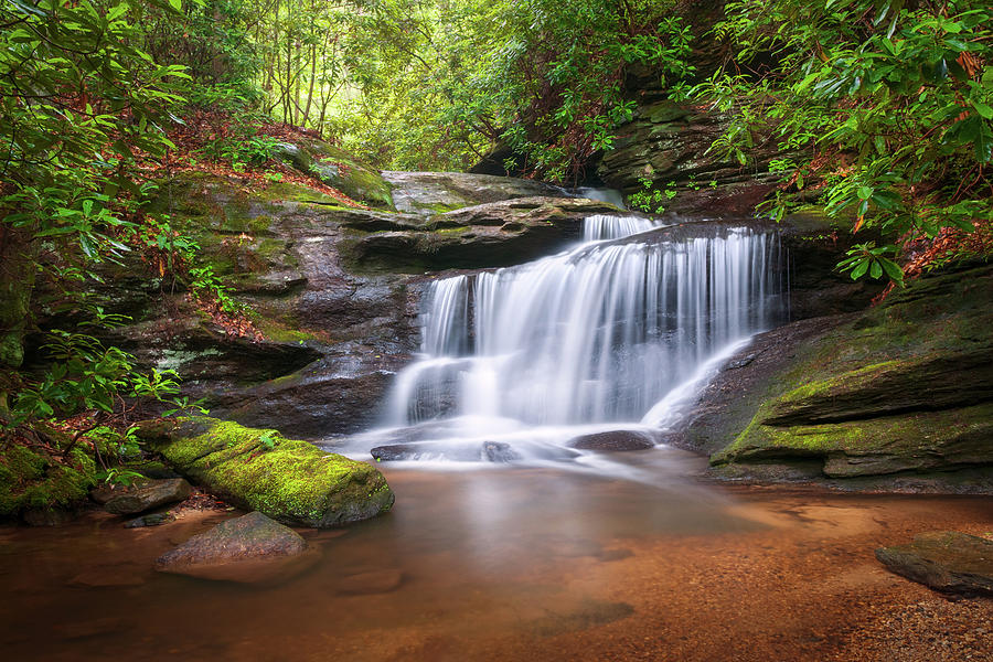 Waterfall Photograph - Waterfalls - WNC Waterfall Photography Hidden Falls by Dave Allen