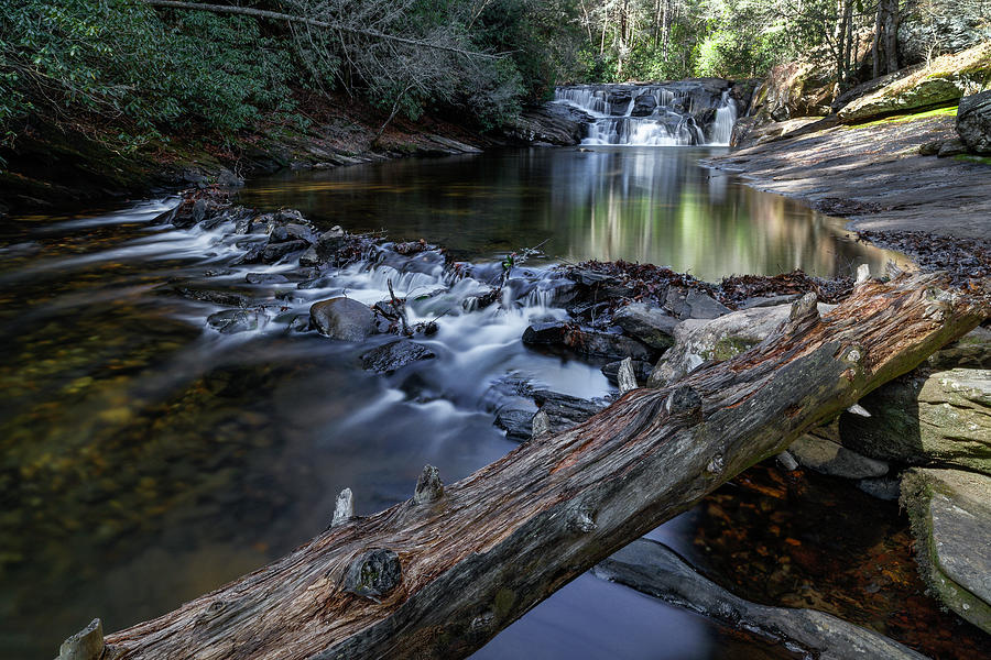 Waterflow at Dicks Creek, Georgia Photograph by Murray Rudd
