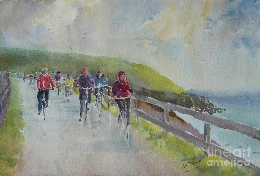 Waterford Greenway Hits the Coast Painting by Keith Thompson