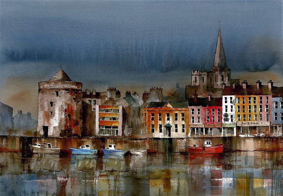 Waterford Harbour Painting by Val Byrne