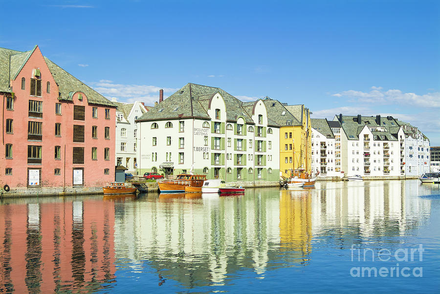 Waterfront, Alesund, Norway Photograph by Neale And Judith Clark