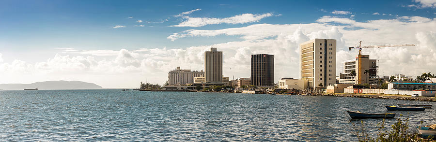 Waterfront and buildings in Downtown Kingston Jamaica Photograph by David Neil Madden