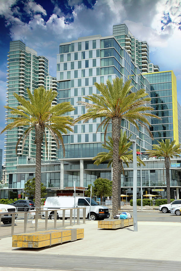 Waterfront buildings San Diego CA Photograph by Chris Smith