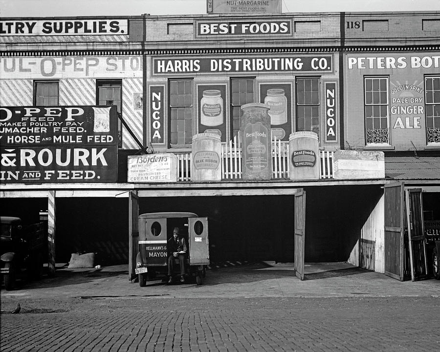 Waterfront Warehouses, New Orleans Louisiana By Walker Evans Photograph