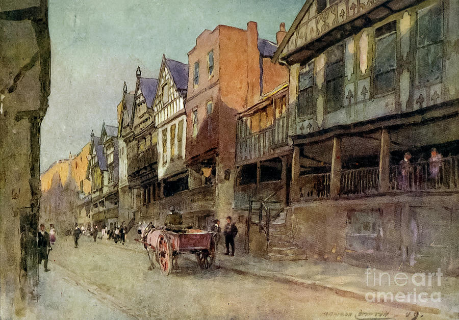 Watergate Street Chester J3 Drawing