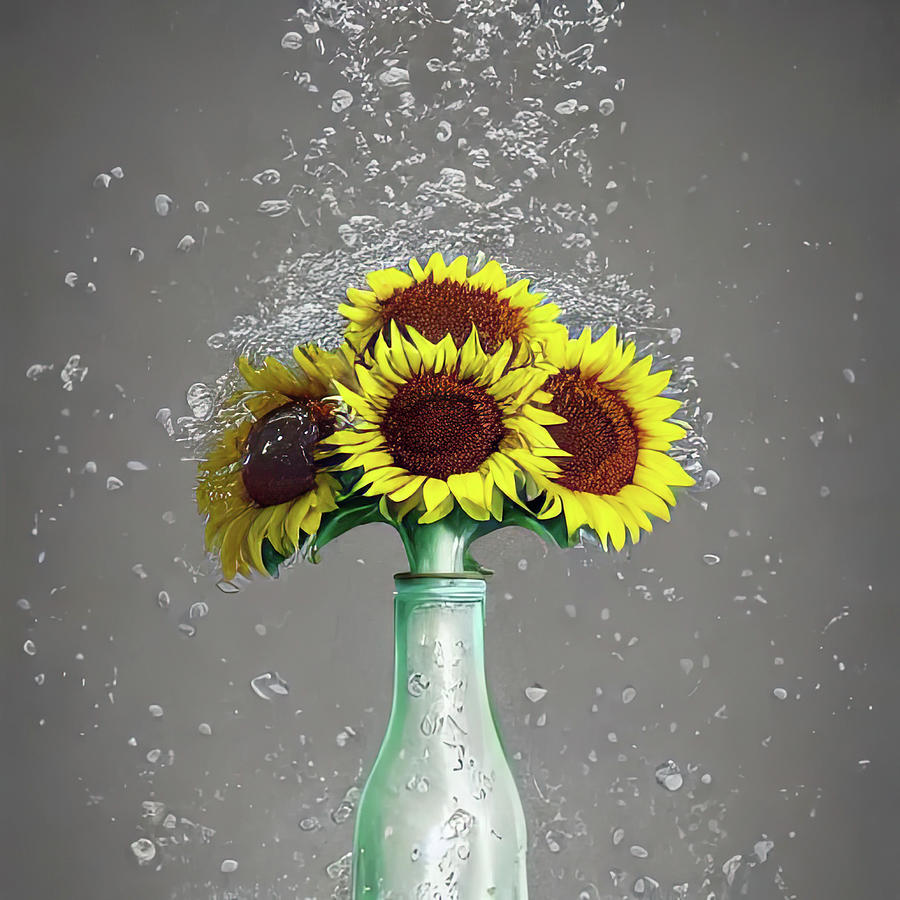 Watering The Flowers Painting by Bob Orsillo