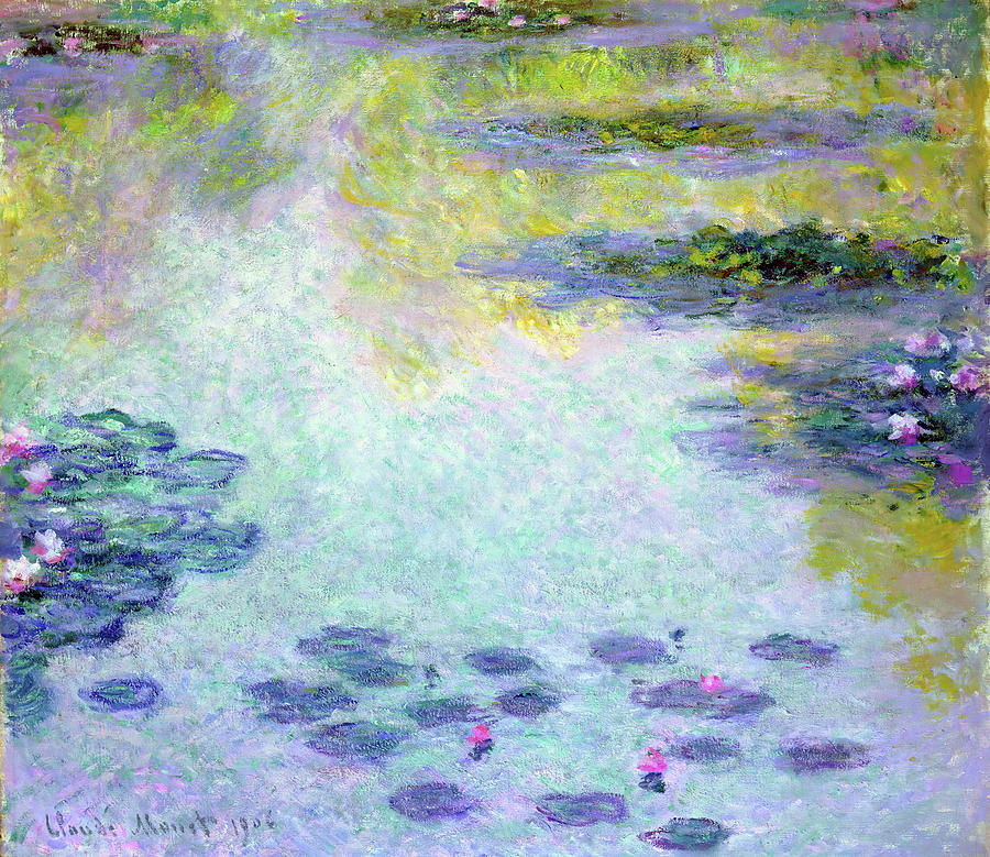 Waterlilies 3  Photograph by Claude Monet