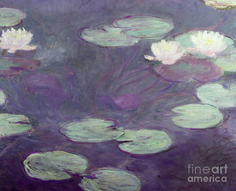 Waterlilies by monet Painting by Claude Monet