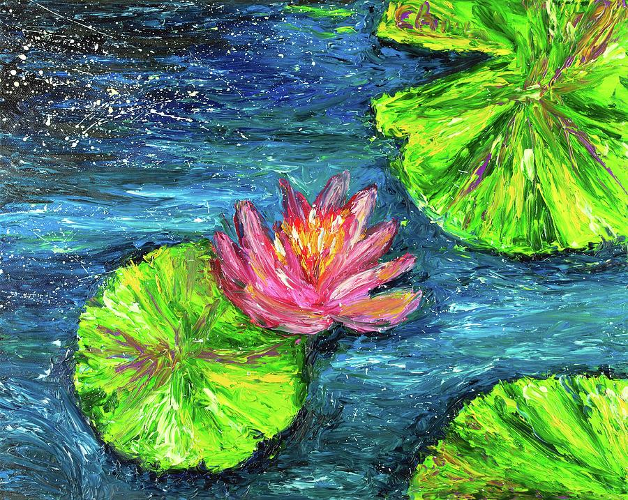 Waterlilies Painting by Chiara Magni