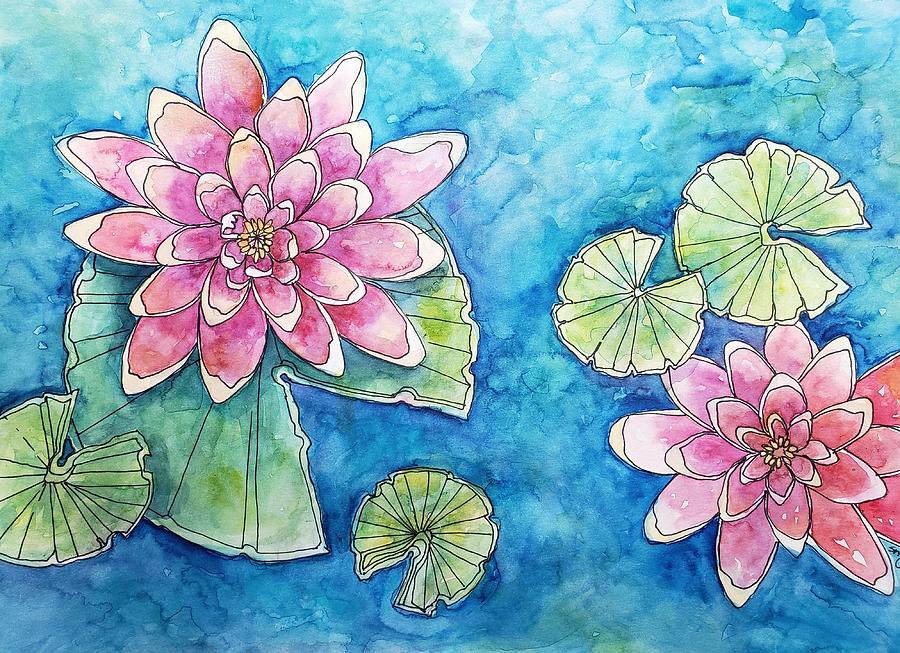 Waterlilies Painting - Waterlilies by Sherri Snyder