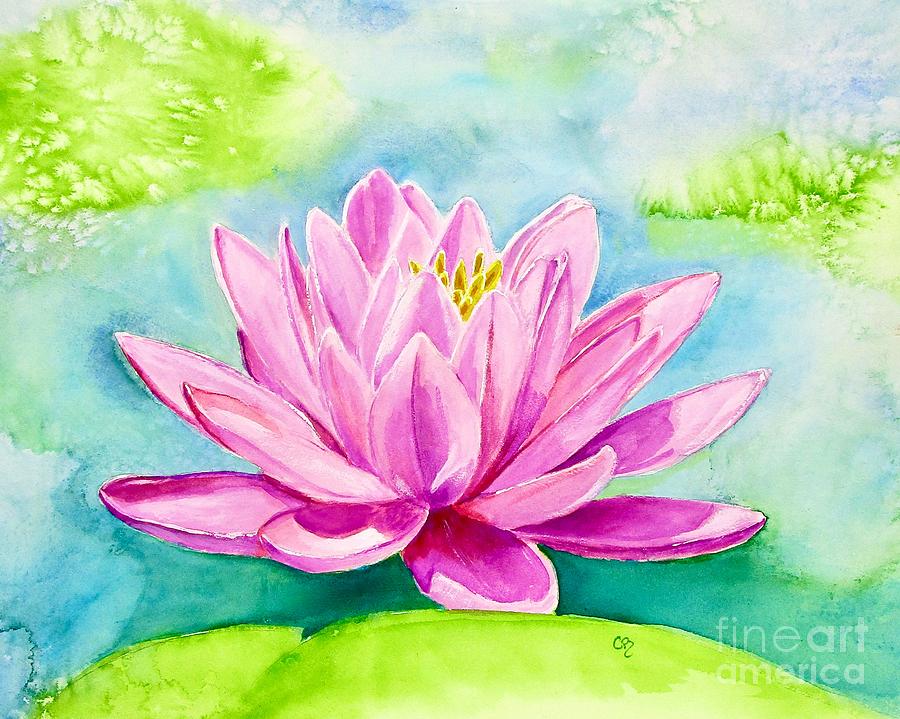 Waterlily Painting by Carol Blackhurst - Fine Art America