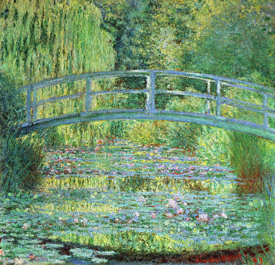 Waterlily pond green harmony Painting by Claude Monet | Pixels