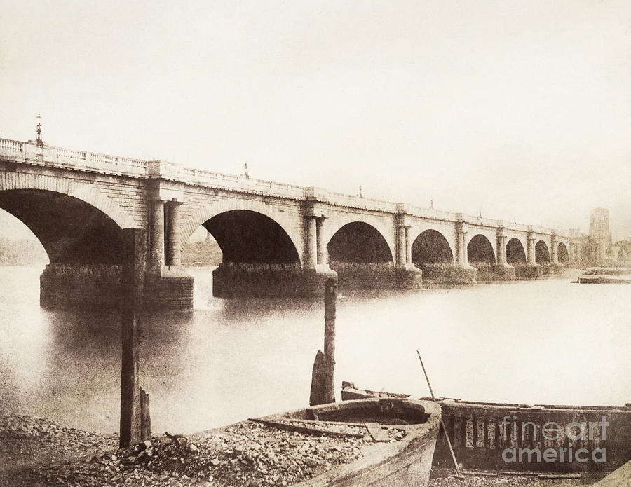 Waterloo Bridge, c1846 Photograph by William Henry Fox Talbot