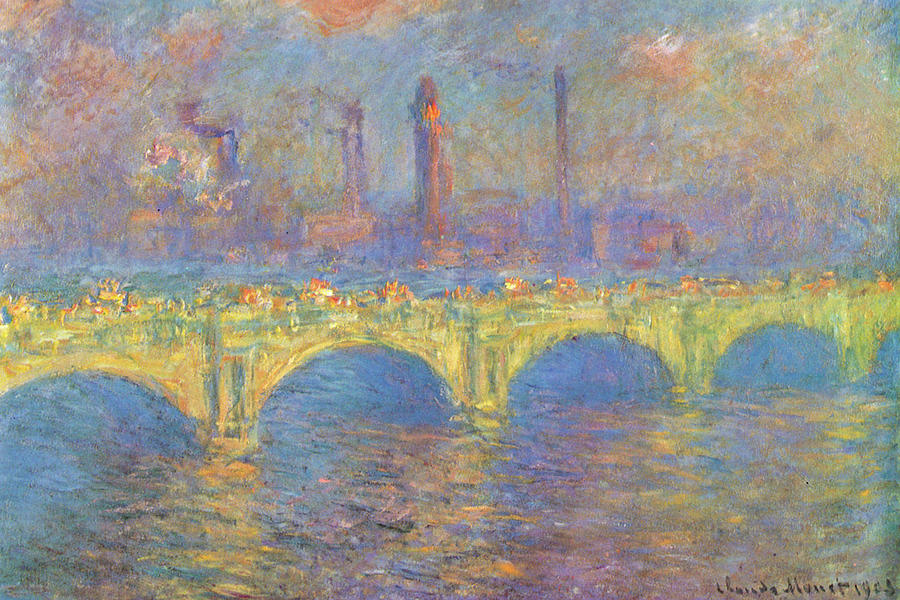 Waterloo Bridge II 1900 Painting by Claude Monet - Pixels