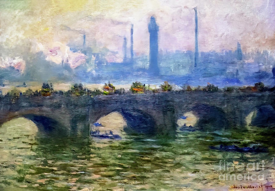 Waterloo Bridge II by Claude Monet 1901 Painting by Claude Monet
