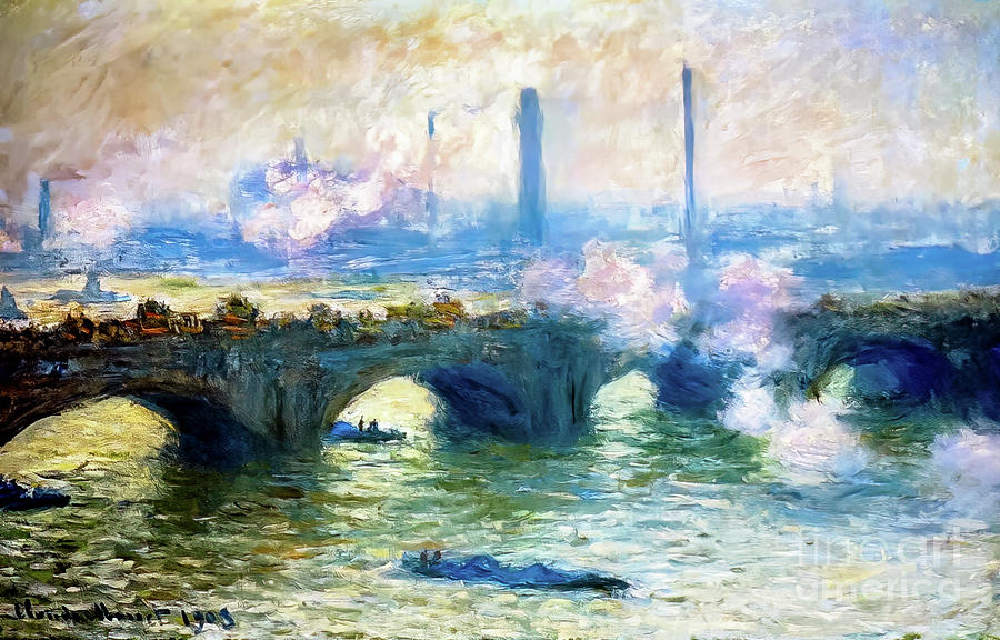 Waterloo Bridge, London by Claude Monet 1903 Painting by Claude Monet