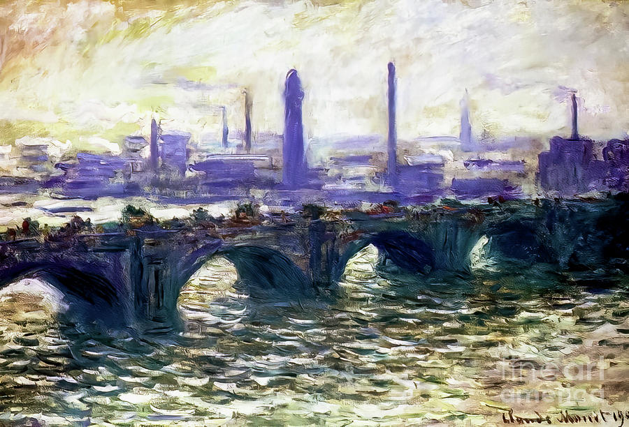 Waterloo Bridge V by Claude Monet 1901 Painting by Claude Monet