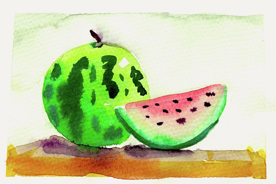 Watermelon 2 Painting by AList Art Gallery Watermelon 2 Painting by AList Art Gallery