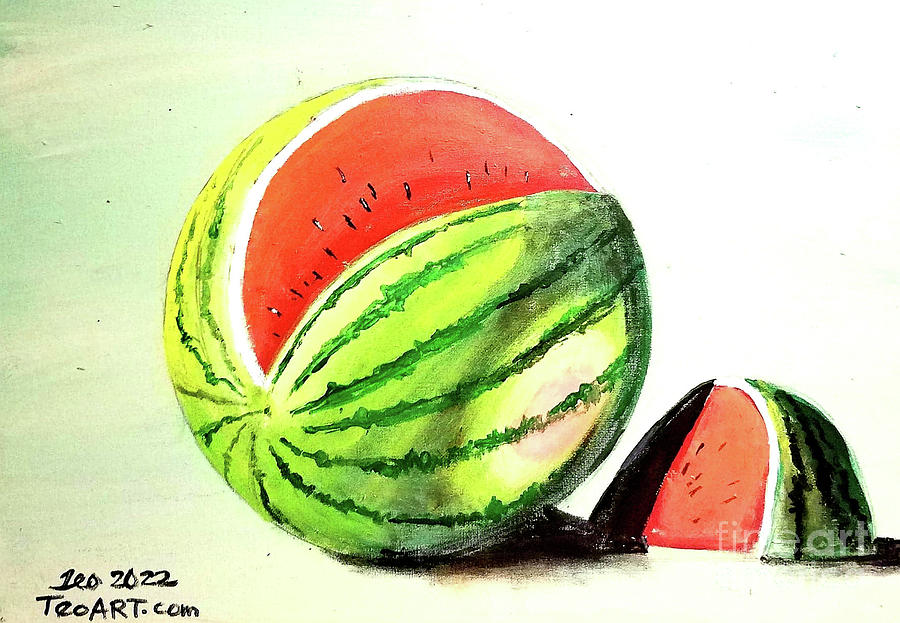 WATERMELON PAINTING by Teo Alfonso Painting by Teo Alfonso - Fine Art ...