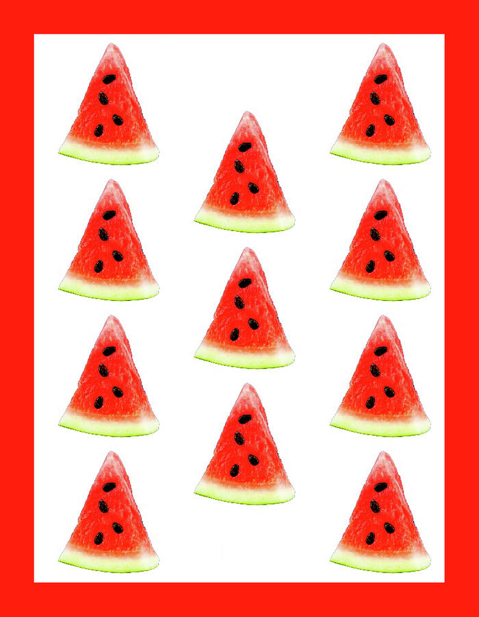 Watermelon Time Digital Art by Fine Art by Alexandra