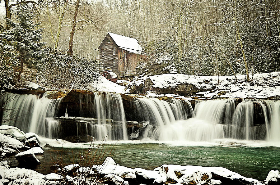 Watermill in Winter Photograph by Lisa Lambert-Shank