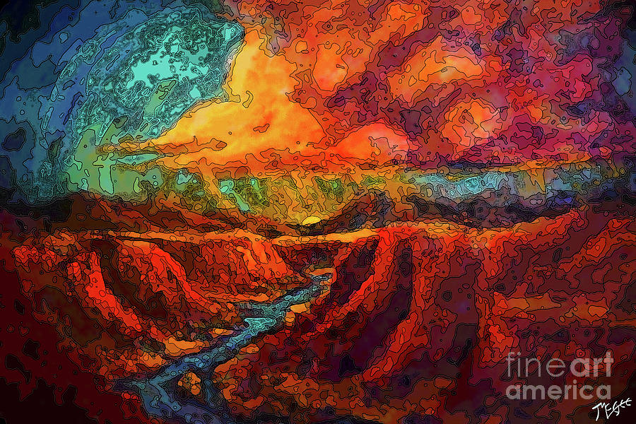 Landscape Painting - Waters Magic by Tom McGee Landscape Painting - Waters Magic by Tom McGee