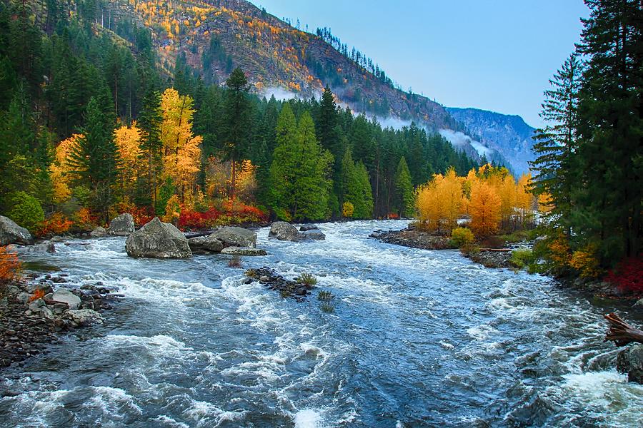 Waters of the Tumwater Canyon Photograph by Lynn Hopwood
