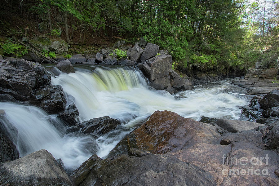 Watershed Momment - Gut Waterfall - Coe Hill, Ontario Photograph by ...