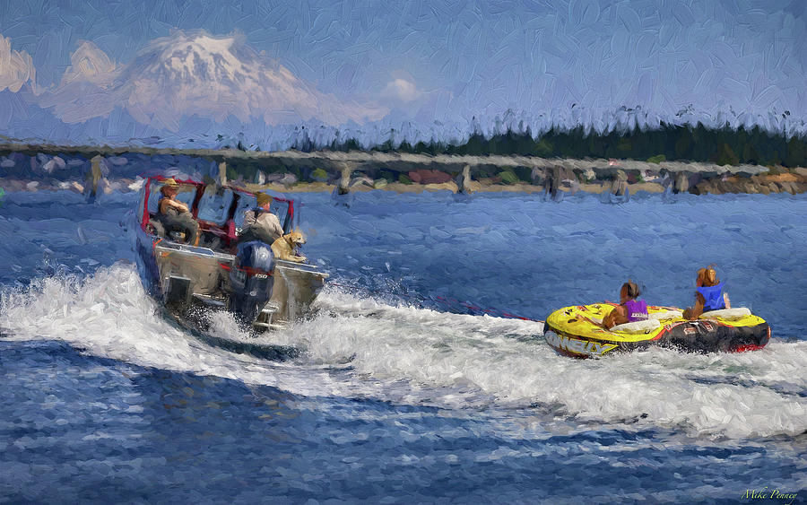 Waterskiing Photograph by Mike Penney - Fine Art America