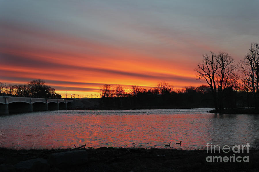 Waterville Bridge Sunrise March 2022  3669 Photograph by Jack Schultz
