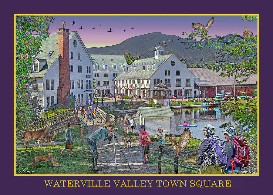 Waterville Valley In Springtime Digital Art by Nancy Griswold