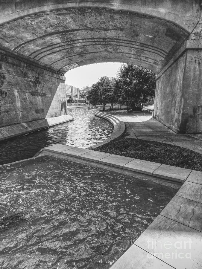 Waterway Under Bridge Photograph by Phil Perkins
