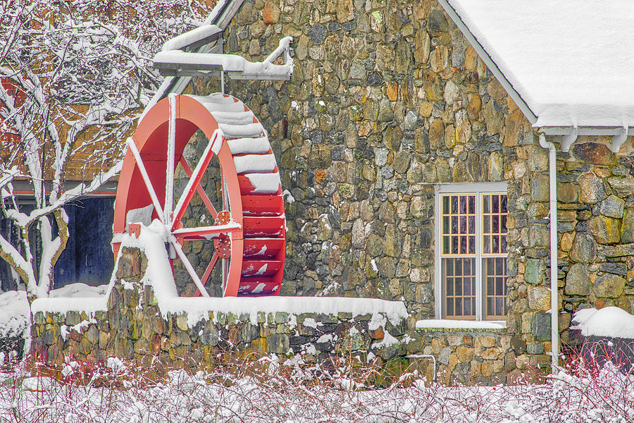 Waterwheel at the Griffin Museum of Photography  Photograph by Juergen Roth