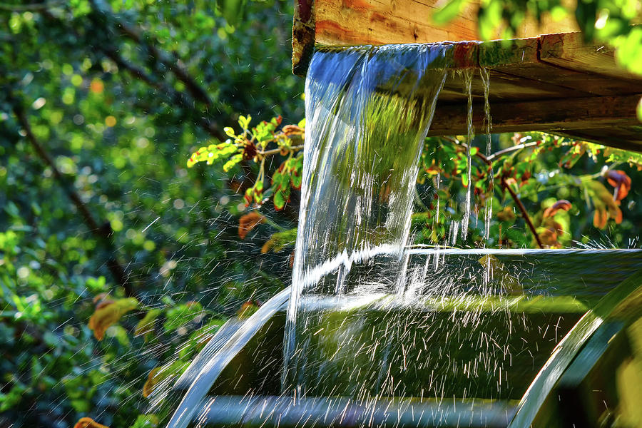 Waterwheel Detail 3 Photograph by Linda Brody