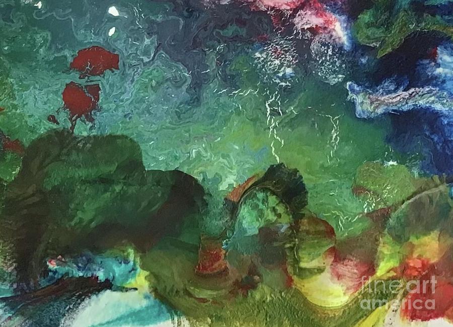 Waterworld Painting by Gail Eisenfeld